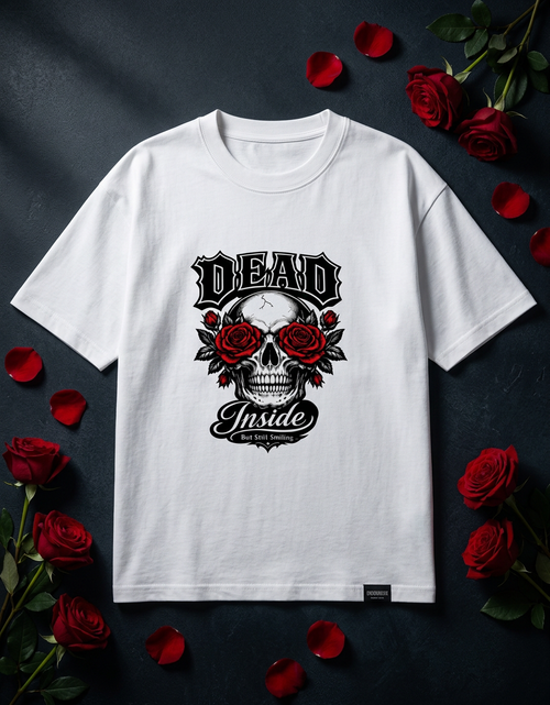 Dead Inside Skull Graphic T-Shirt