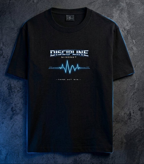 Discipline Mindset Graphic T-Shirt | Premium Motivational Unisex Cotton Tee