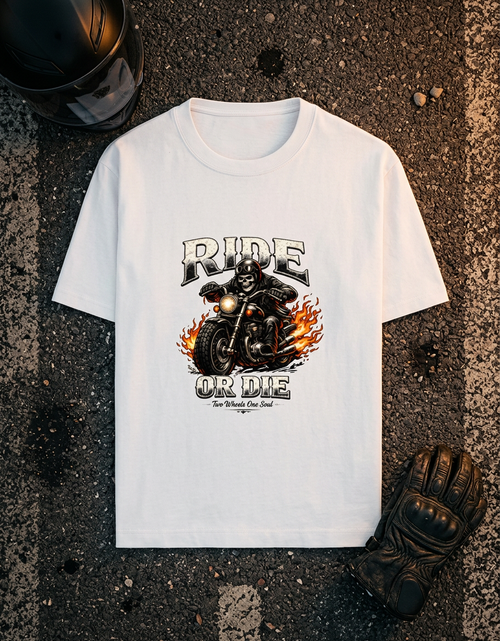 Ride or Die Biker Graphic T-Shirt | Premium Motorcycle Rider Unisex Cotton Tee