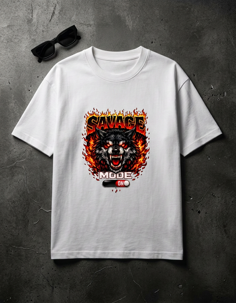 Savage Mode Wolf T-Shirt